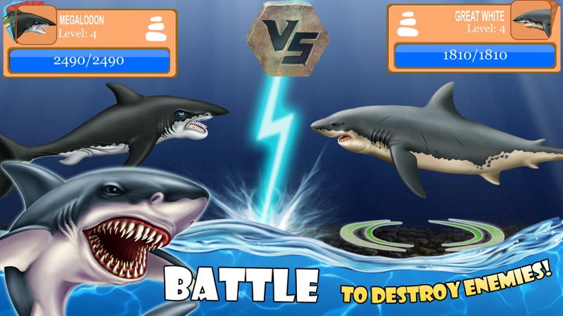 SHARK WORLD -water battle game screenshot 2