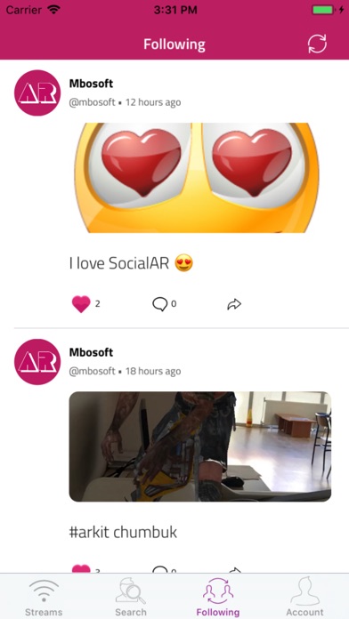 SocialAR App screenshot 3