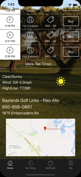 Game screenshot Baylands Golf Links Tee Times apk