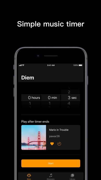 Diem - A Simple Music Timer