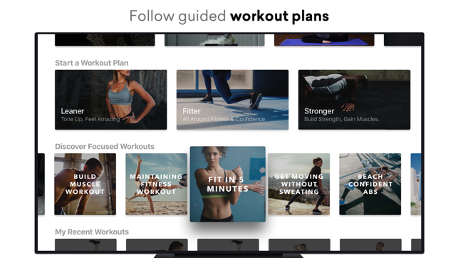Sworkit Fitness & Wellness App Screenshot