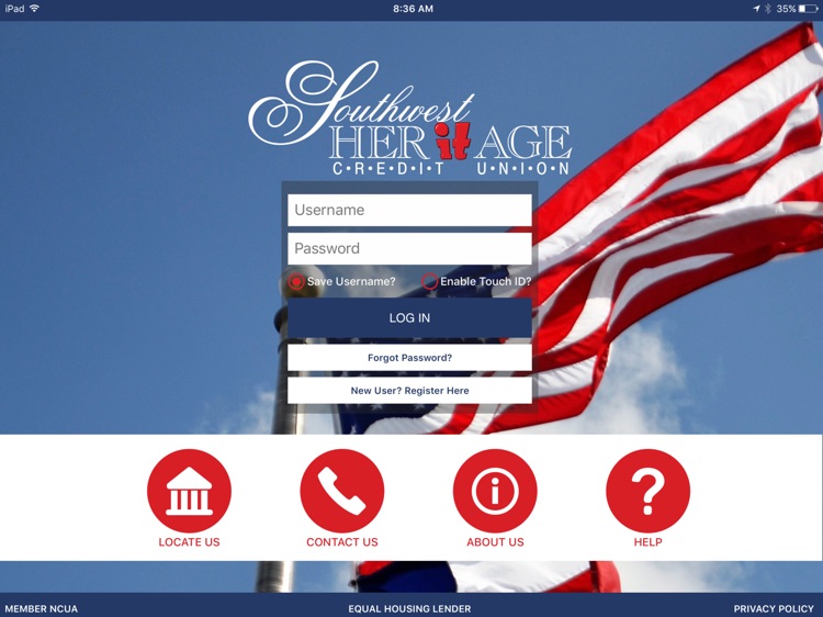 Southwest Heritage CU for iPad