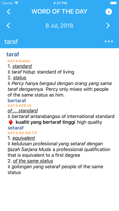 Screenshot #1 pour Collins Malay Dictionary