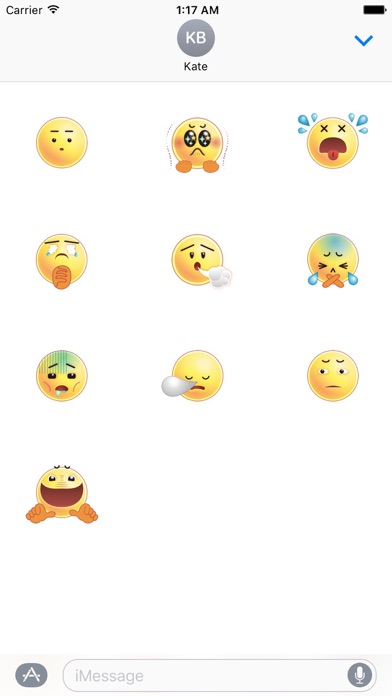 Adorable Face Emoji Sticker screenshot 3