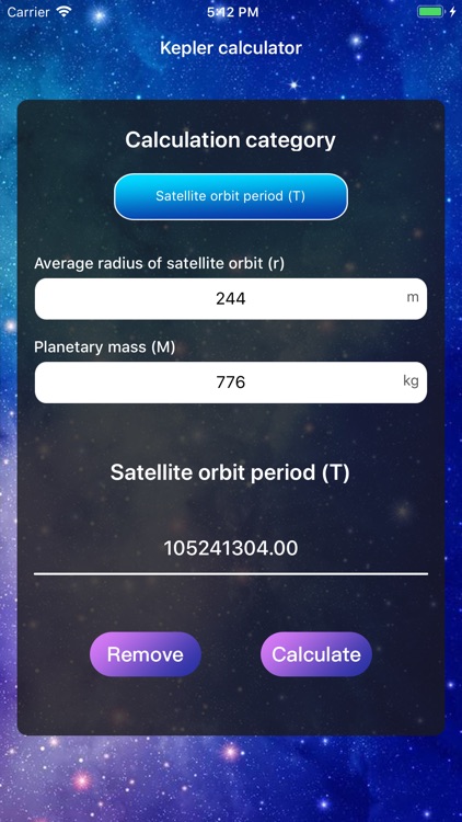 Kepler calculator screenshot-3