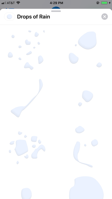 Drops of Rain iPhone screenshot 3 - Stickers app