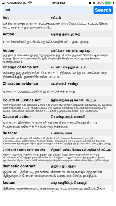 English-Tamil Legal Dictionary screenshot 3