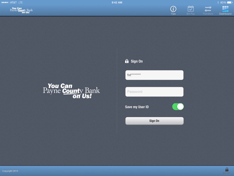 Payne County Bank for iPad