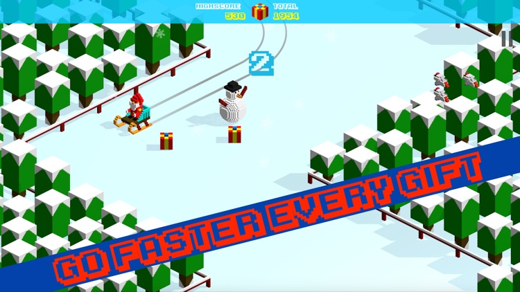 Snowy Slide: Save Christmas screenshot-0
