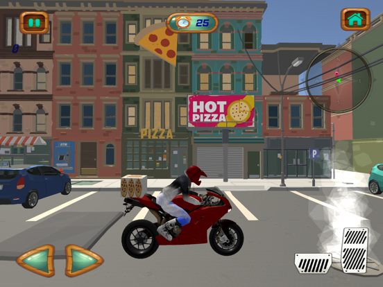 Screenshot #5 pour City Pizza Delivery Bike Rider