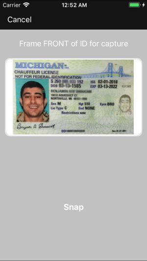 digiID™ Screenshot