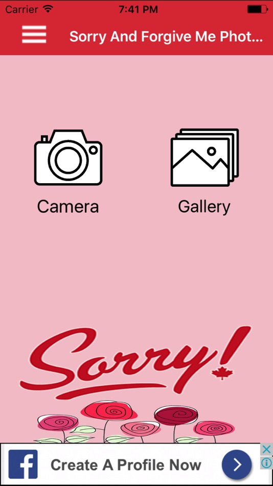 Sorry And Forgive Me Photo Frame - 1.0 - (iOS)