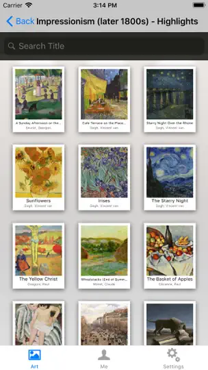 Art Authority iPhone-skjermbilde 2