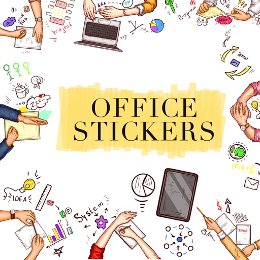 Office stickers business pack