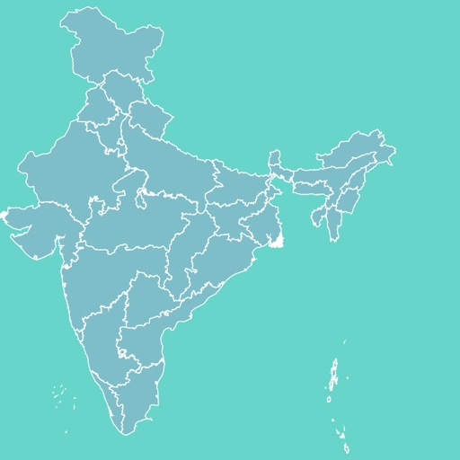 India Map With Learn And Test Icon