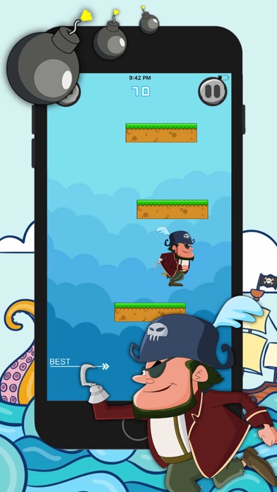 Pirate Tap Jump Adventure screenshot 3