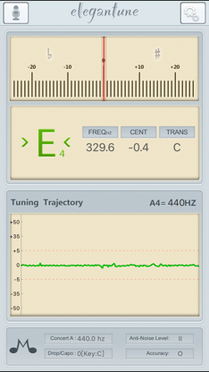 Elegantune Chromatic Tuner Pro screenshot 2