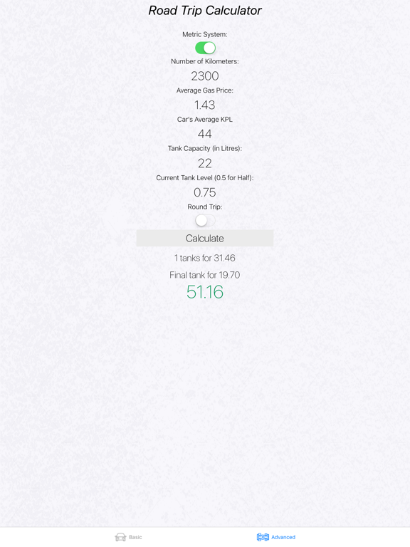 Screenshot #6 pour Road Trip Gas Cost
