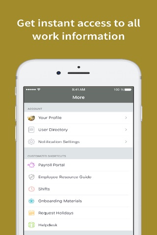 Golden Chat – Employee App screenshot 2