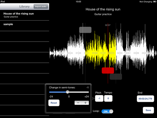 Music Speed Changer iPad app afbeelding 2