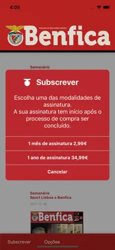 Obrázek 3 O BENFICA (Publicação Oficial) iphone