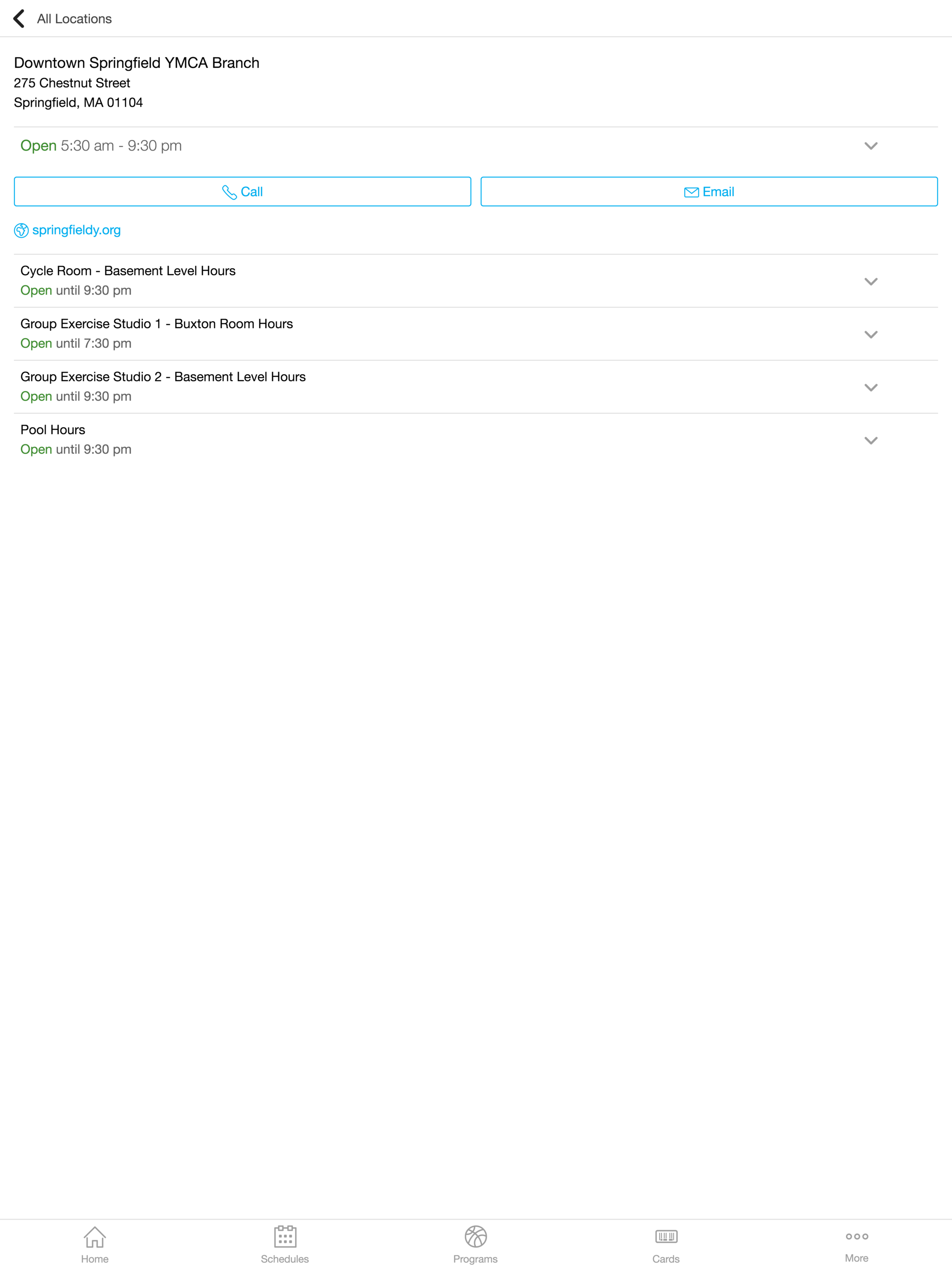 YMCA of Greater Springfield screenshot 5