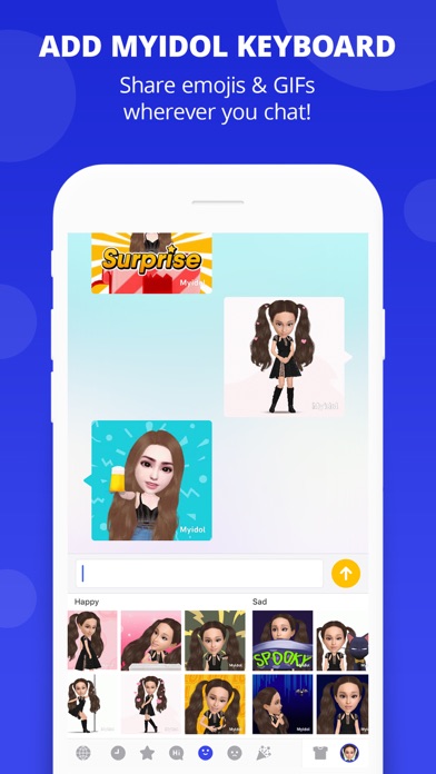 Myidol Emoji screenshot 2