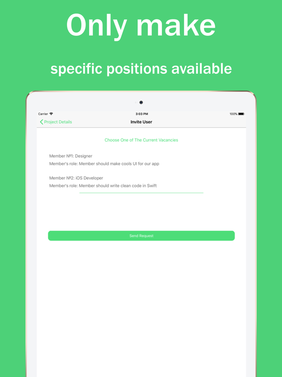 TeamMe iPad screenshot 5 - Productivity app
