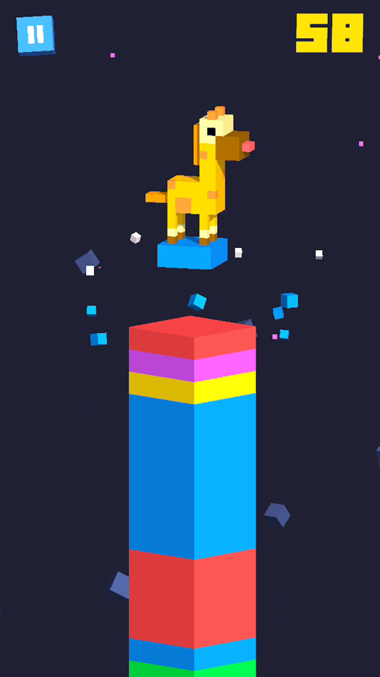 #2. Bouncy Tower (iOS) By: Korigame Ltd