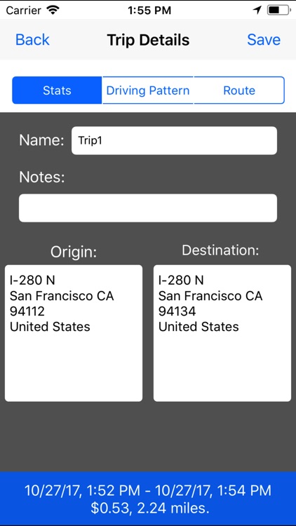 Trip Miles -  Expense Tracker screenshot-3