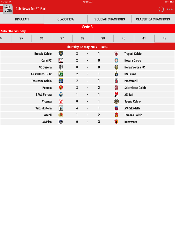 Screenshot #5 pour 24h News for FC Bari