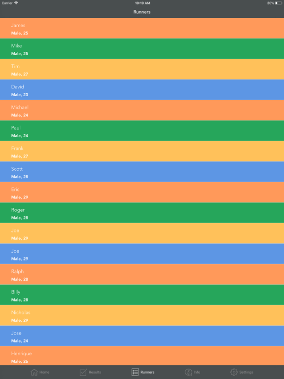 Multi Stage VO2 max Beep Test iPad screenshot