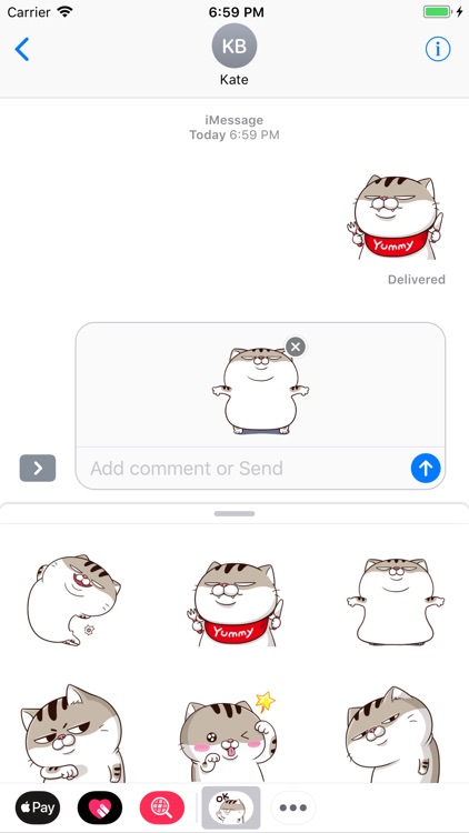 Tabby Cat Cute Stickers Pack