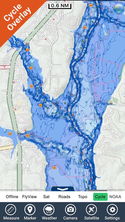 Eufaula lake Oklahoma GPS fishing offline charts
