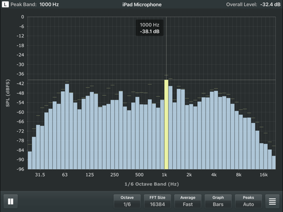 Screenshot #5 pour Spectrum Analyzer RTA
