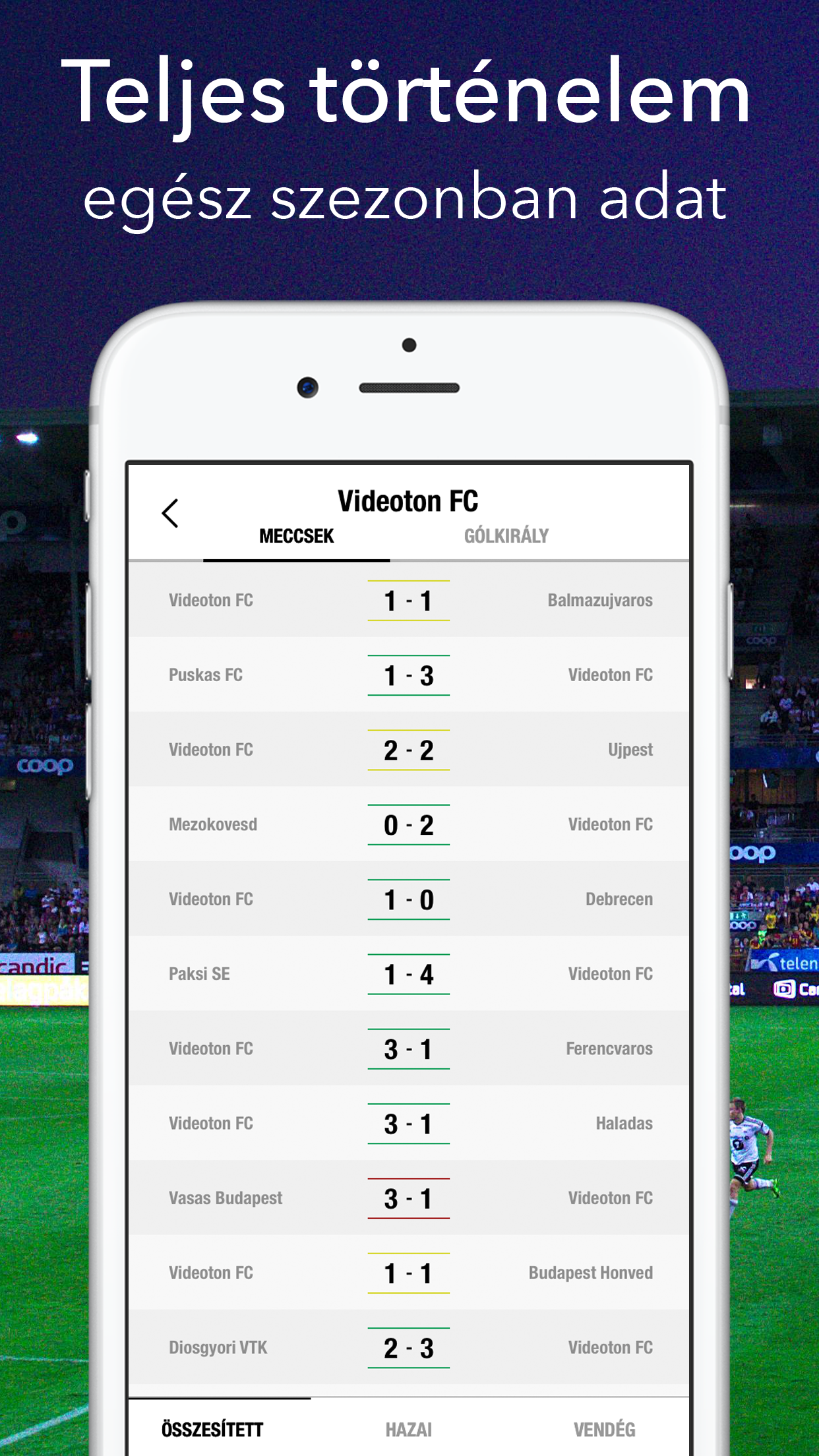 OTP Bank Liga - elo labdarugas screenshot 5