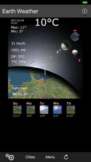 earth weather lite iphone screenshot 1