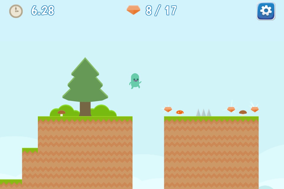 Gem Seeker - 2D Platform Game screenshot 2