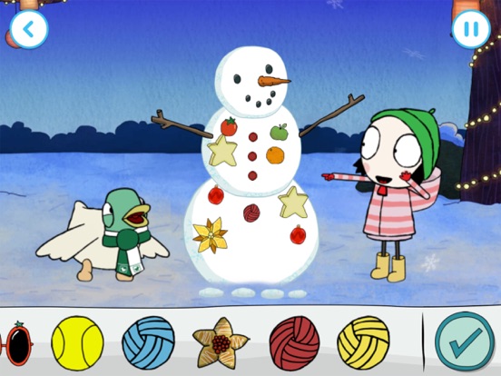Screenshot #5 pour Sarah & Duck: Build a Snowman