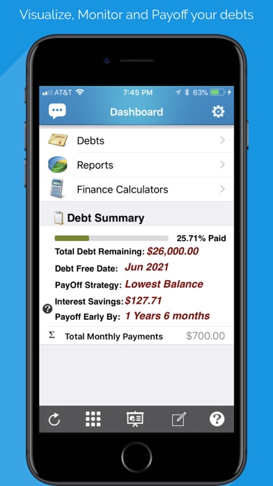 Debt Free - Pay Off your Debt Screenshot