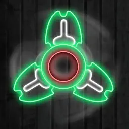 Fidget Hand Spin Neon Glow app icon