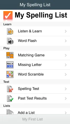 Game screenshot My Spelling List mod apk