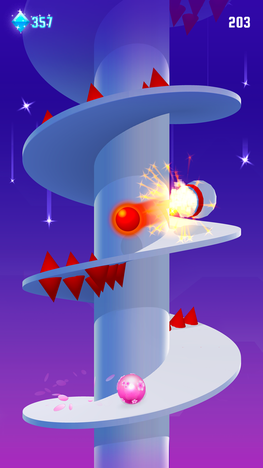 #4. Gravity Helix (iOS) 由: Full Fat Productions Ltd