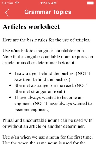 English Grammar - Handbook screenshot 3