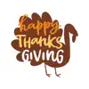 Happy Thanksgiving Sticker SMS contact information