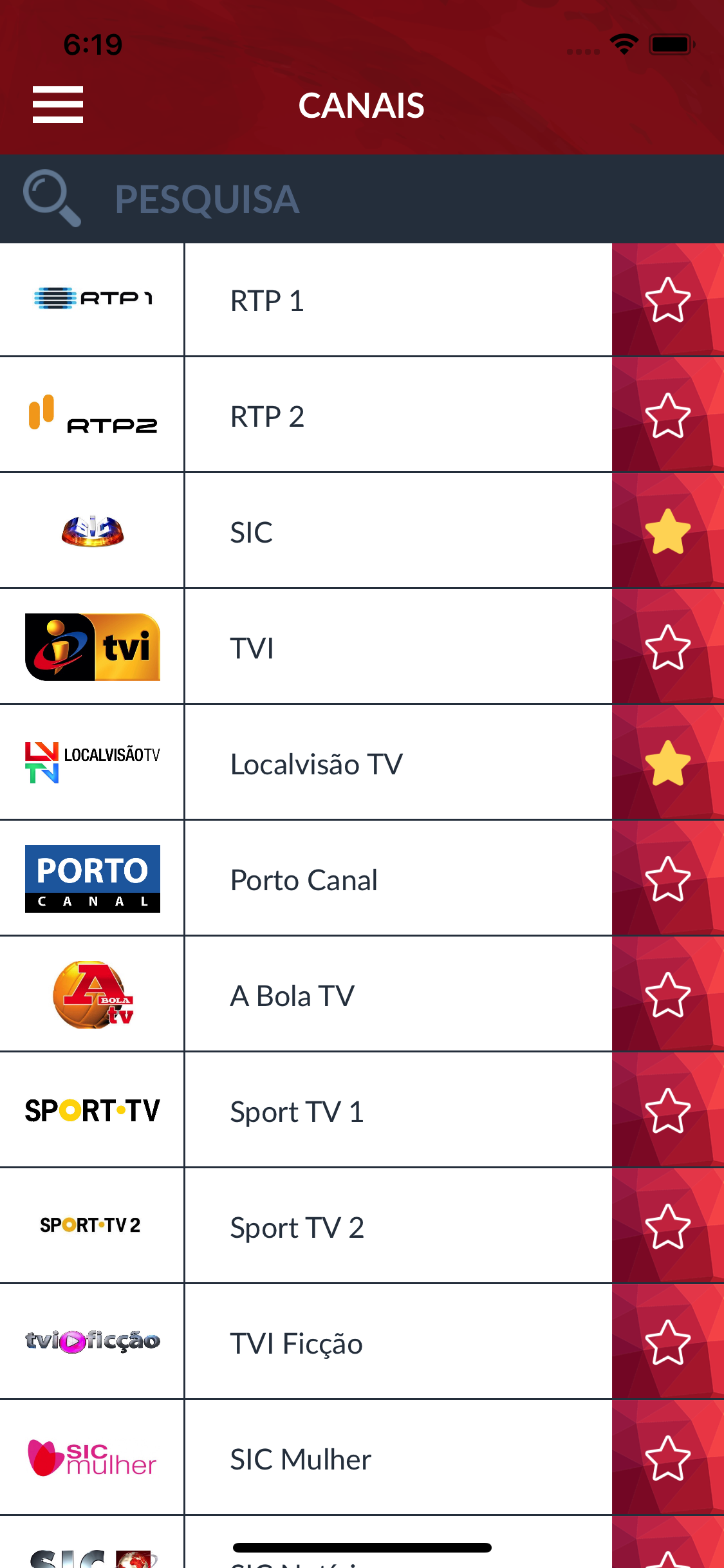 Programação TV Portugal (PT)