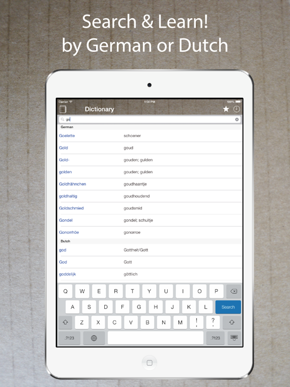 Screenshot #4 pour German Dutch Dictionary Pro