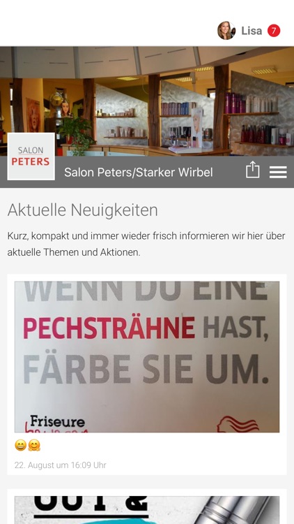 Salon Peters/Starker Wirbel