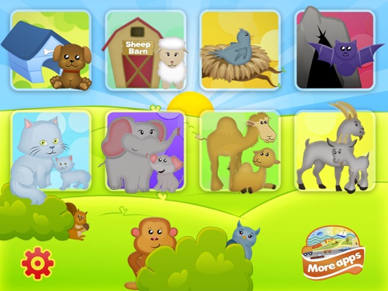 Screenshot #6 pour Animals Babies Puzzles Lite