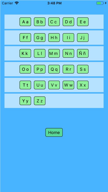 Spanish alphabet for students